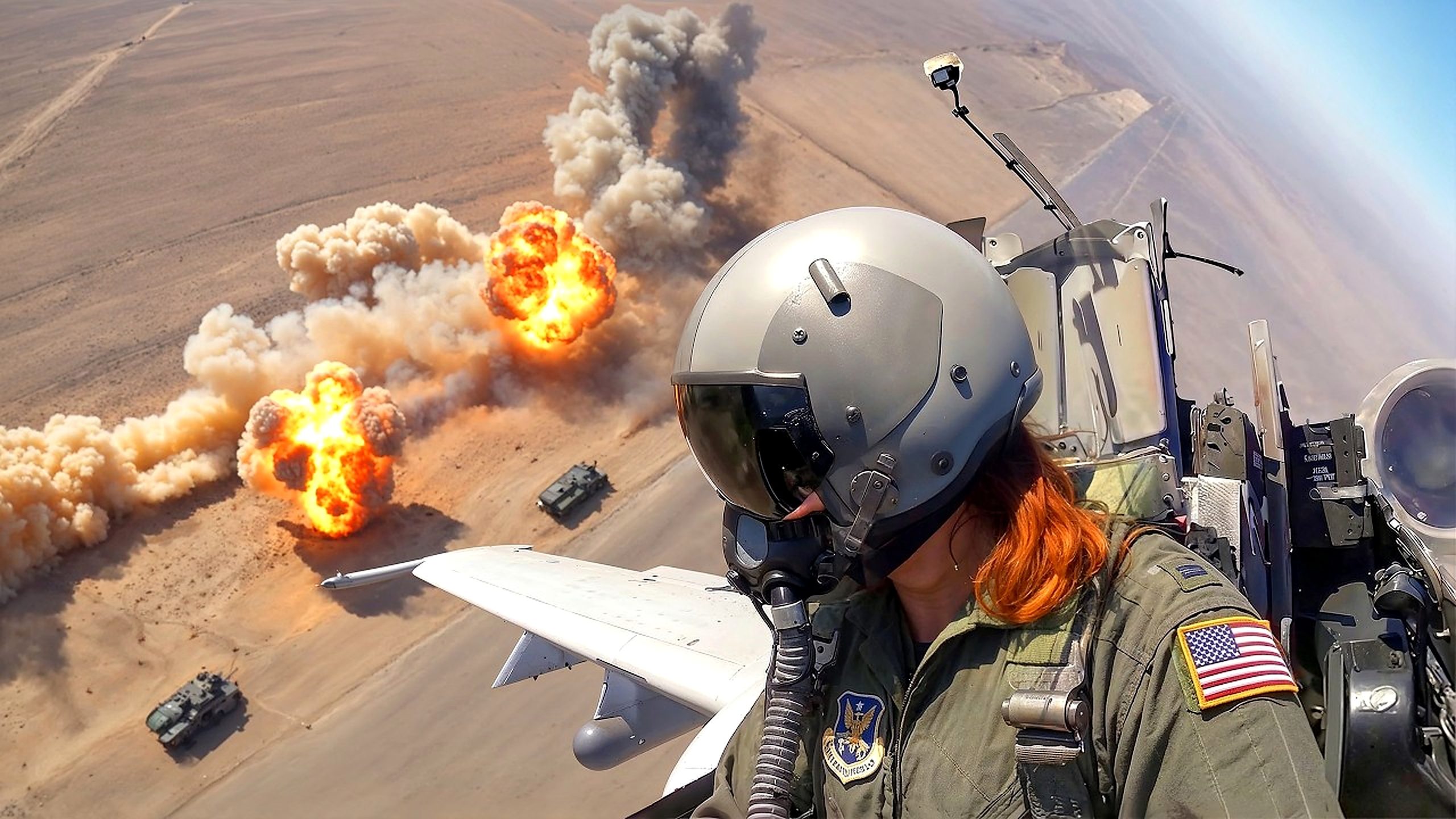 A-10 pilot survival source video 4K image