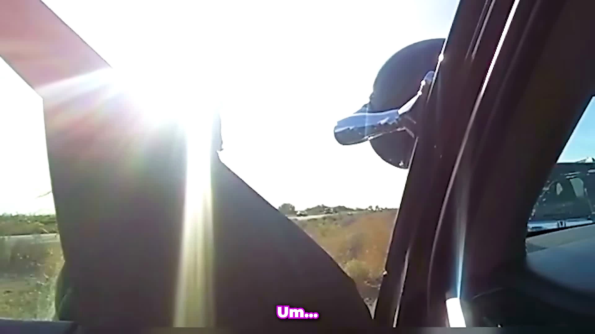Sharp 1080p source still from the search consent portion of the fentanyl pills traffic stop