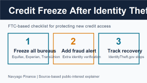 Credit freeze after identity theft checklist