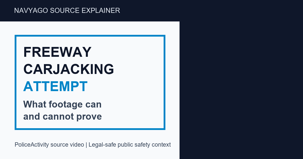 Freeway carjacking attempt source explainer cover