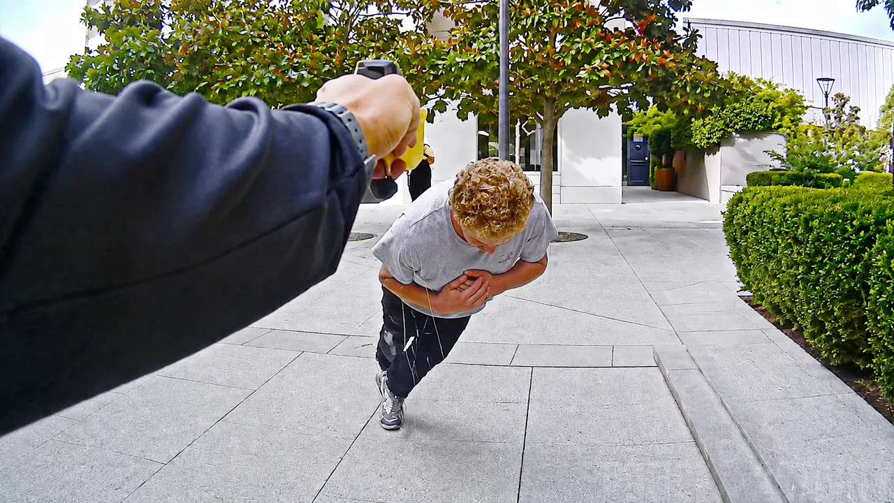 Palo Alto trespasser tased video