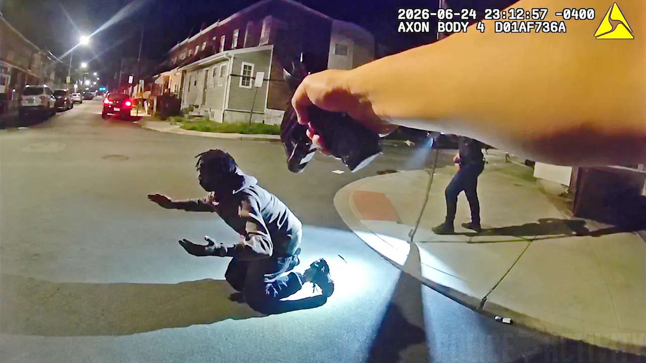Wilmington foot chase shooting video