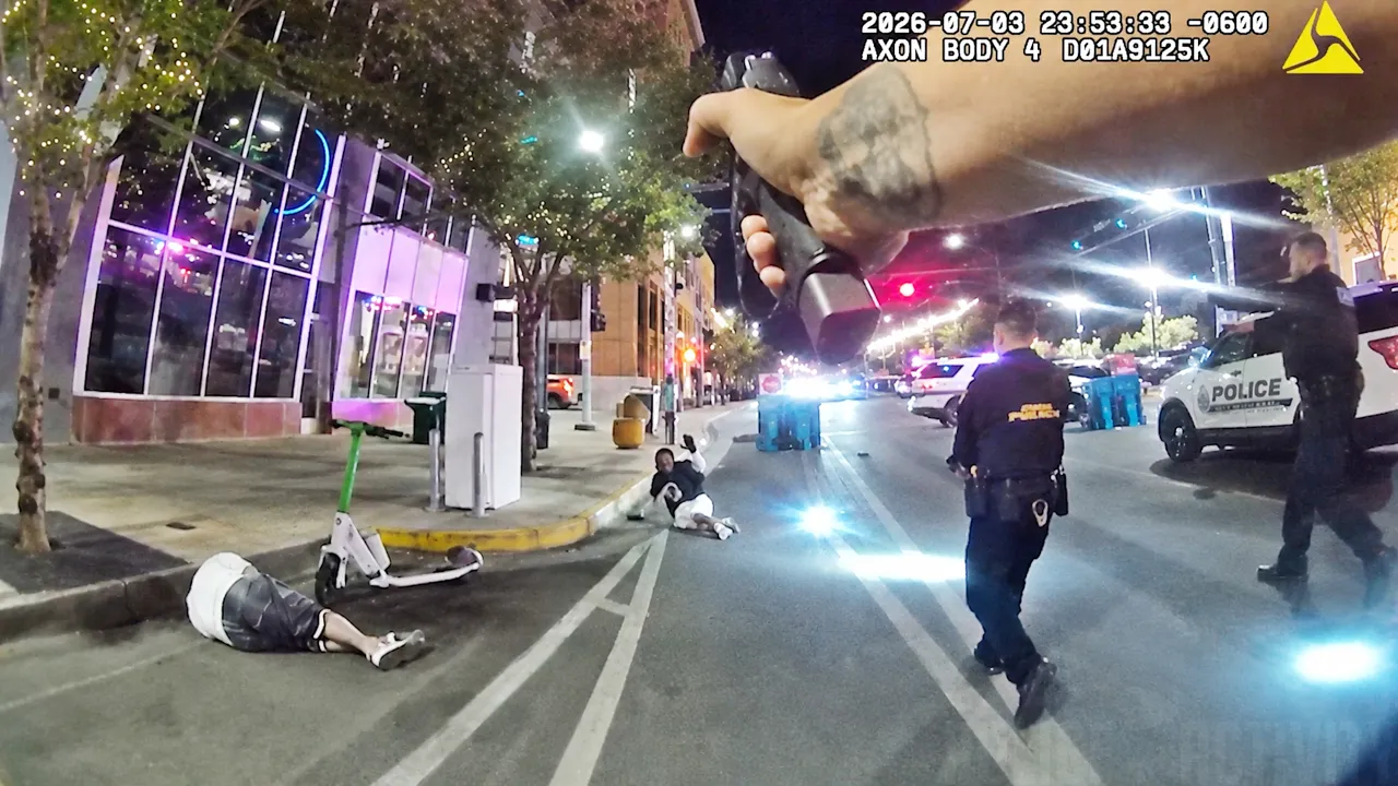 Albuquerque downtown police shooting video