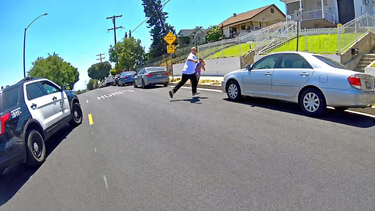 LAPD stolen pickup shooting