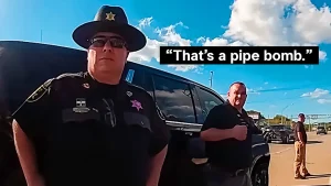 traffic stop suspected destructive device