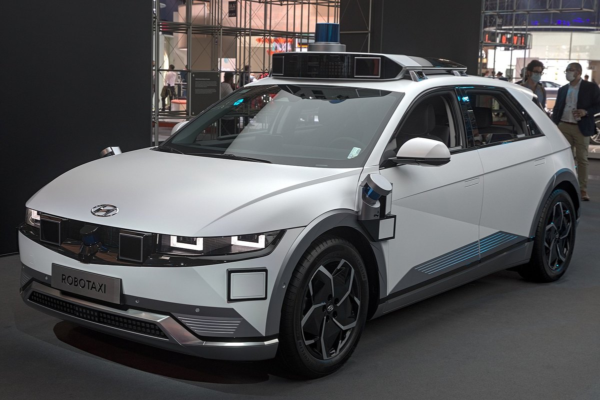 Hyundai Ioniq 5 robotaxi equipped with autonomous driving sensors