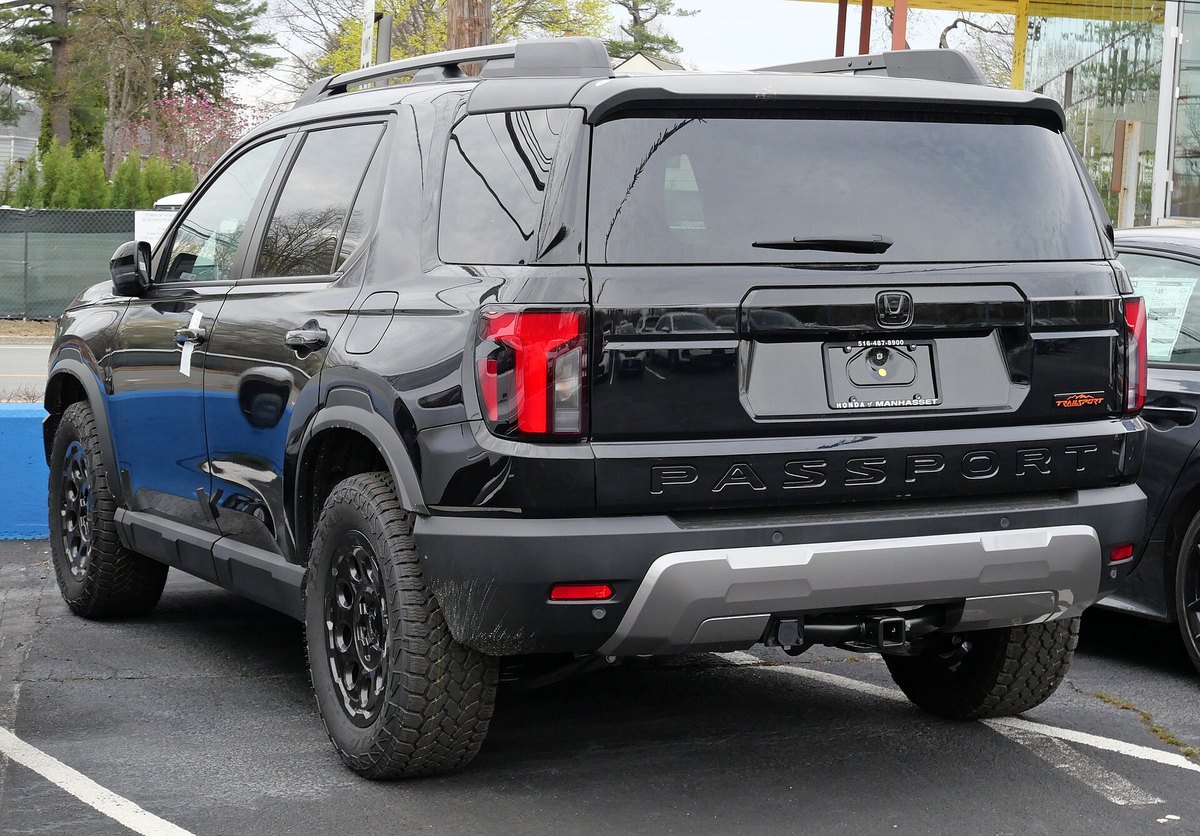 Honda Passport TrailSport rear view near the rear subframe area