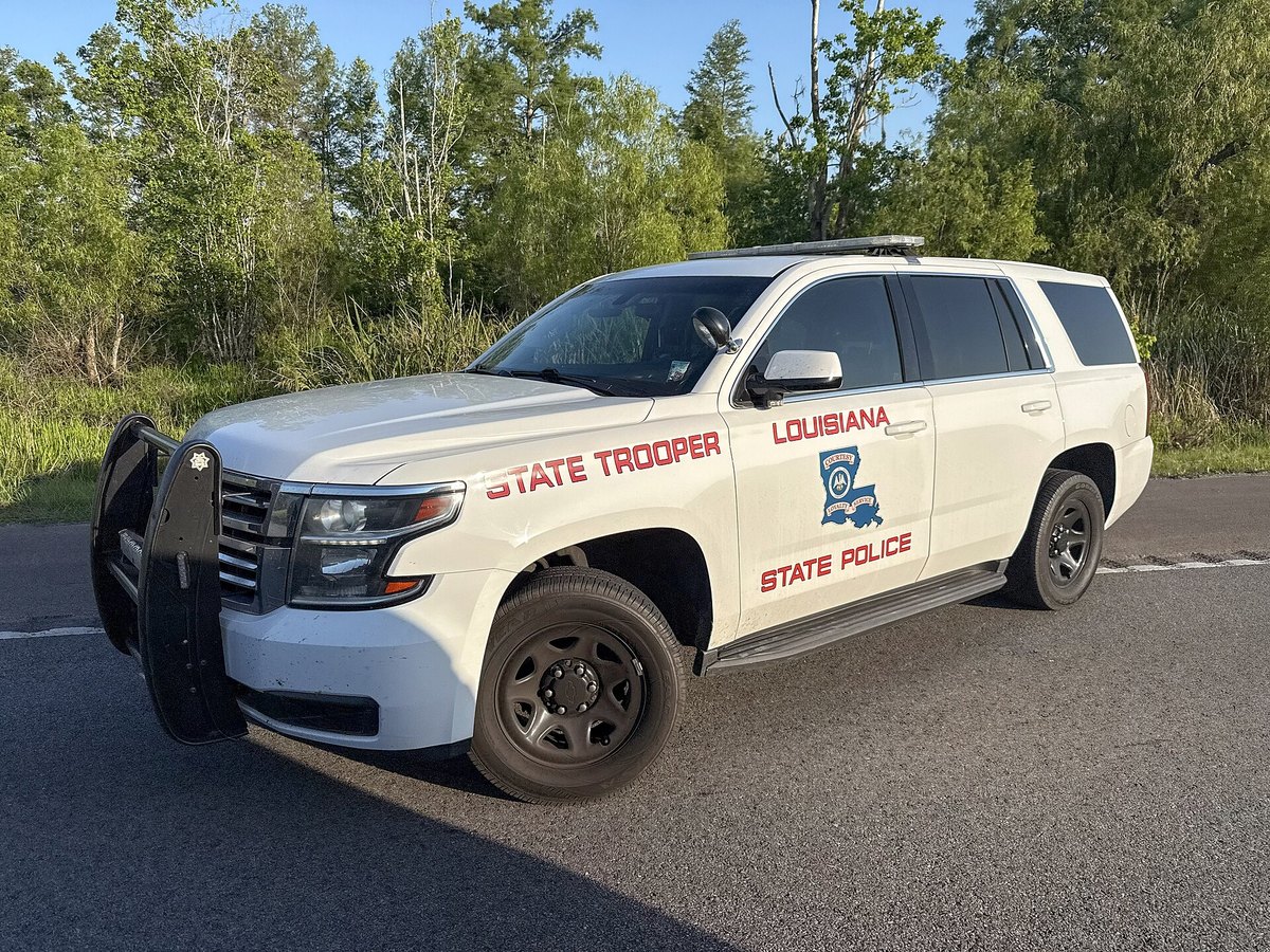 Louisiana drug bust - Louisiana State Police patrol vehicle
